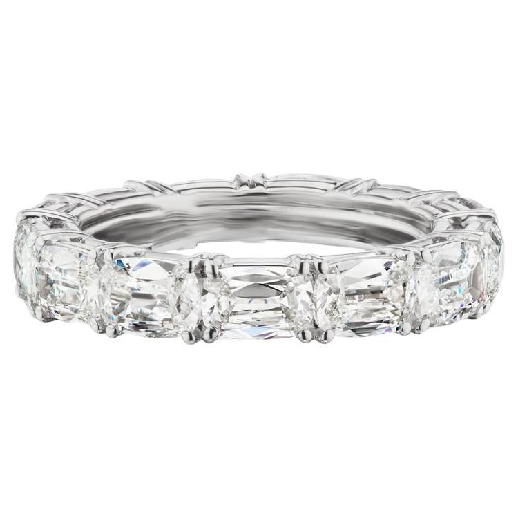 Platinum 5.0ct GIA Certified Diamond Eternity Band For Sale