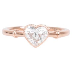 Used GIA Certified Diamond Heart Solitaire Ring