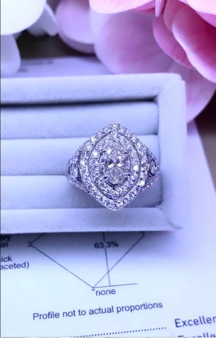 Art déco Or 18 carats certifié GIA avec diamant naturel de 1,00 carat  en vente