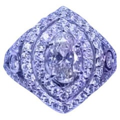 GIA Certified 1.00 Carats Natural Diamond 18K Gold