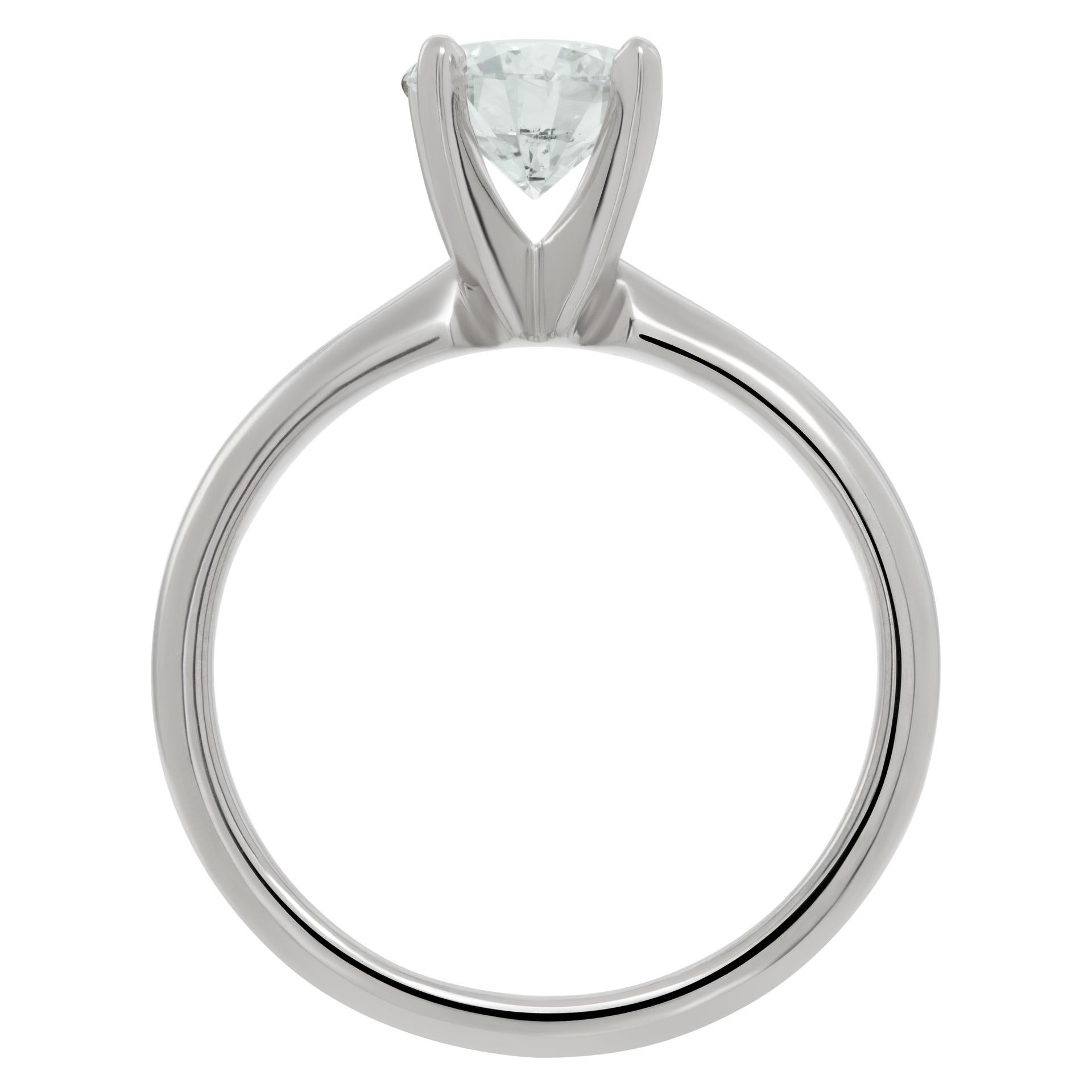 GIA certified diamond platinum ring In Excellent Condition For Sale In Surfside, FL