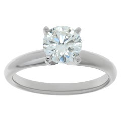 Used GIA certified diamond platinum ring 