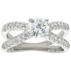 GIA certified diamond Platinum ring