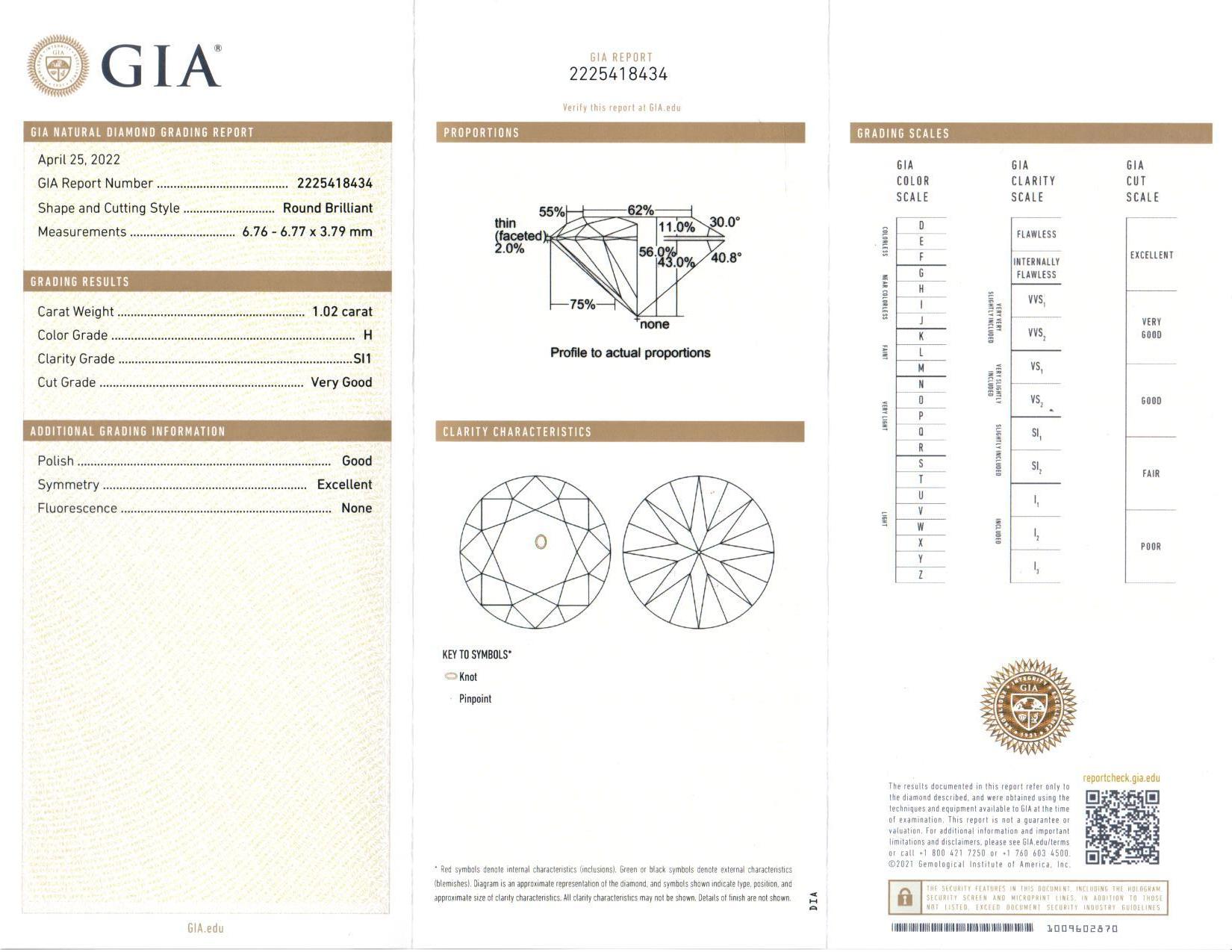 Orecchini con diamanti certificati GIA 2,10 carati G-H SI1-2 Oro bianco 18 carati in vendita 3