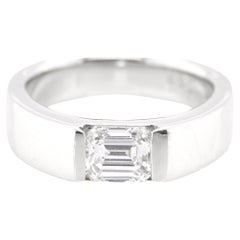 GIA Certified 1.03 Carat Natural, E Color, Internally Flawless Diamond Band Ring