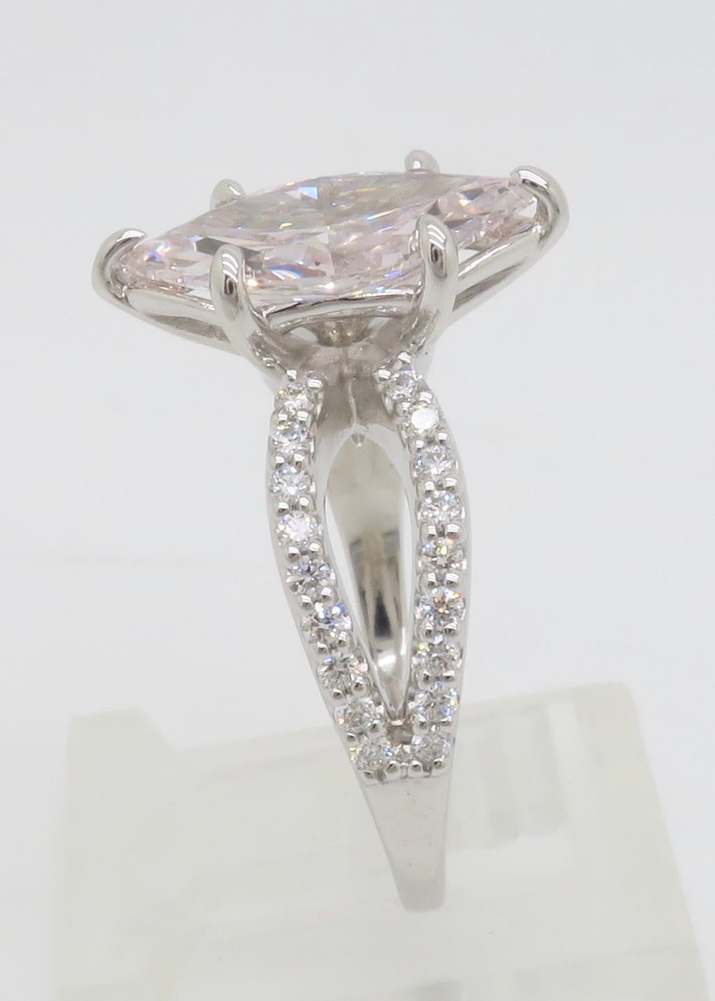 GIA zertifiziert Erde Mined 2,16CT Pink Diamond in 14k Weißgold im Angebot 9