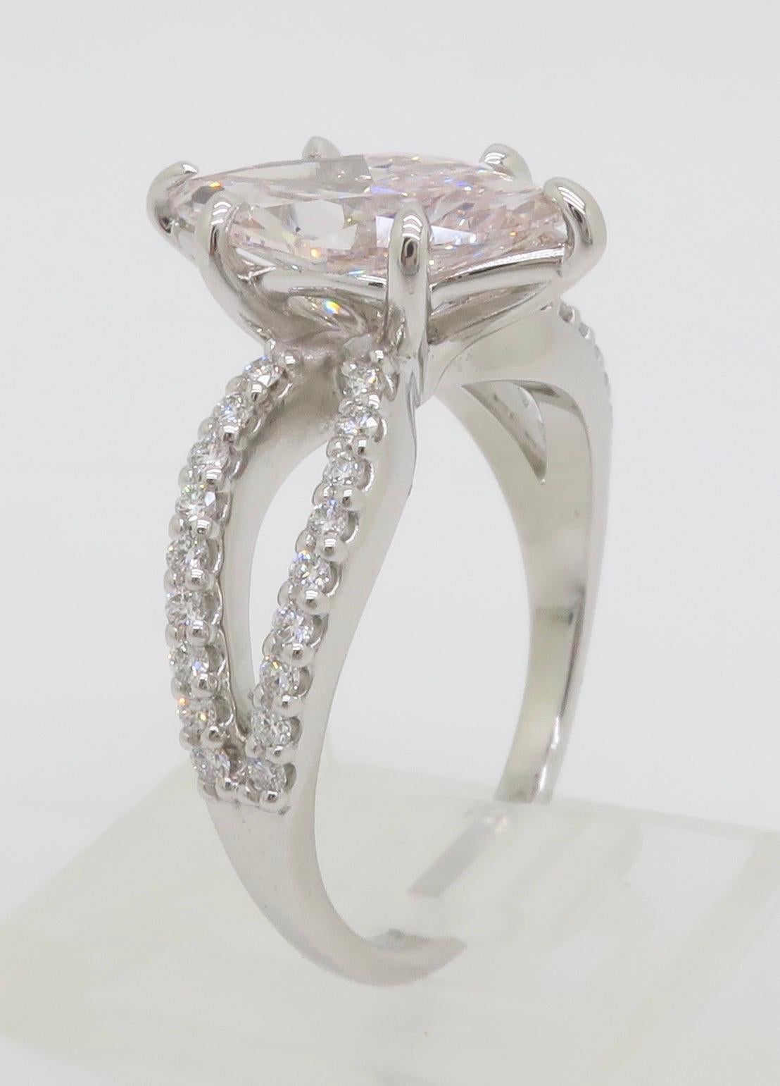 GIA zertifiziert Erde Mined 2,16CT Pink Diamond in 14k Weißgold im Angebot 10