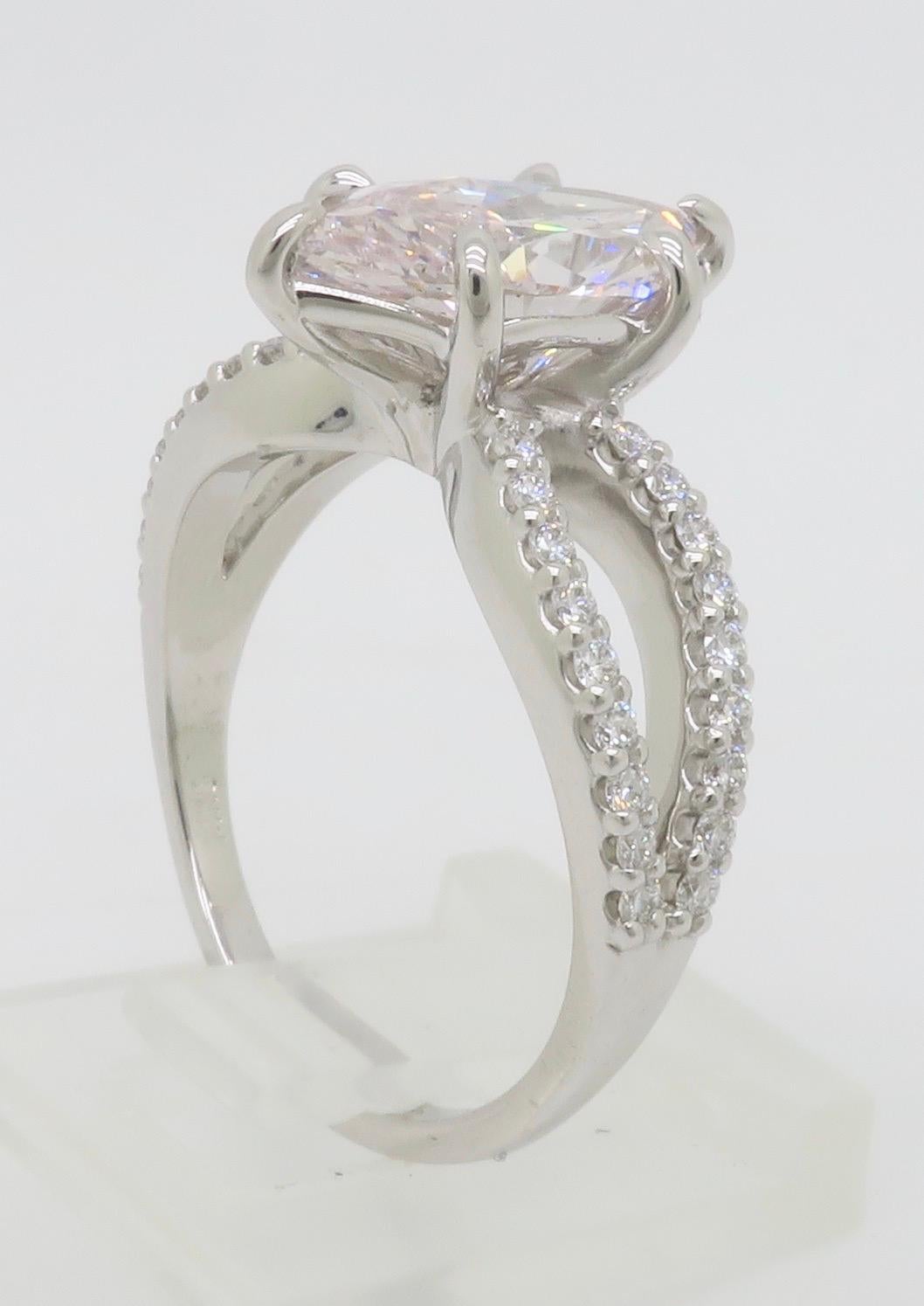 GIA zertifiziert Erde Mined 2,16CT Pink Diamond in 14k Weißgold im Angebot 11