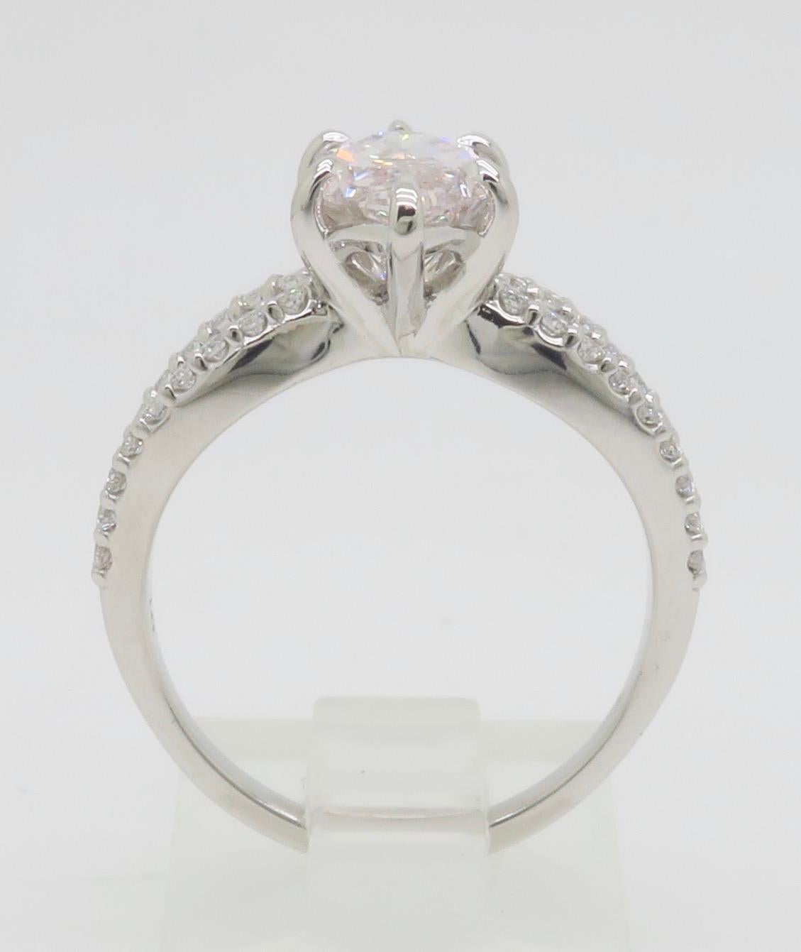 GIA zertifiziert Erde Mined 2,16CT Pink Diamond in 14k Weißgold im Angebot 12