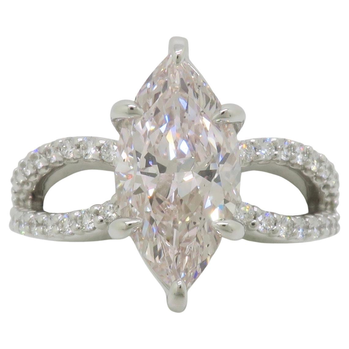 GIA zertifiziert Erde Mined 2,16CT Pink Diamond in 14k Weißgold für Damen oder Herren im Angebot