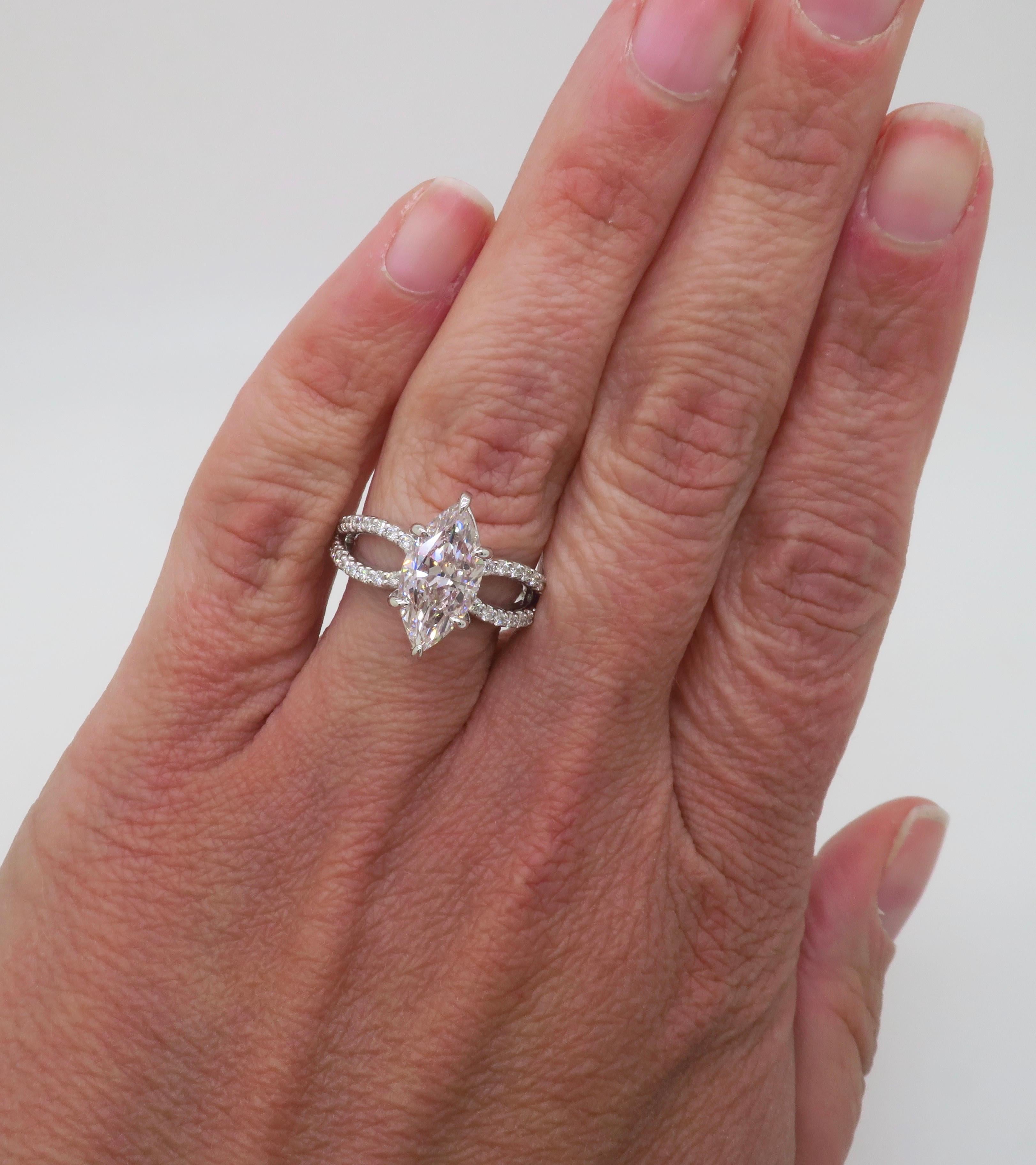 GIA zertifiziert Erde Mined 2,16CT Pink Diamond in 14k Weißgold im Angebot 2