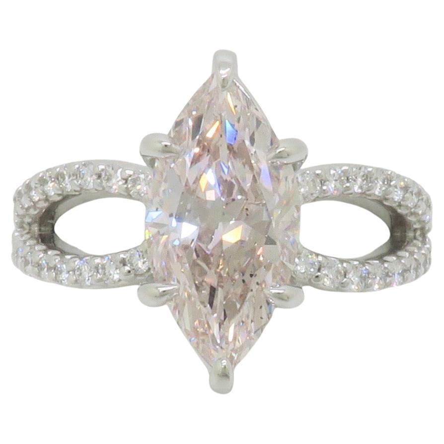 GIA zertifiziert Erde Mined 2,16CT Pink Diamond in 14k Weißgold im Angebot