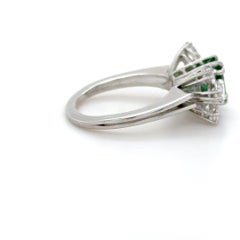 GIA Certified Emerald and Diamond Ring
