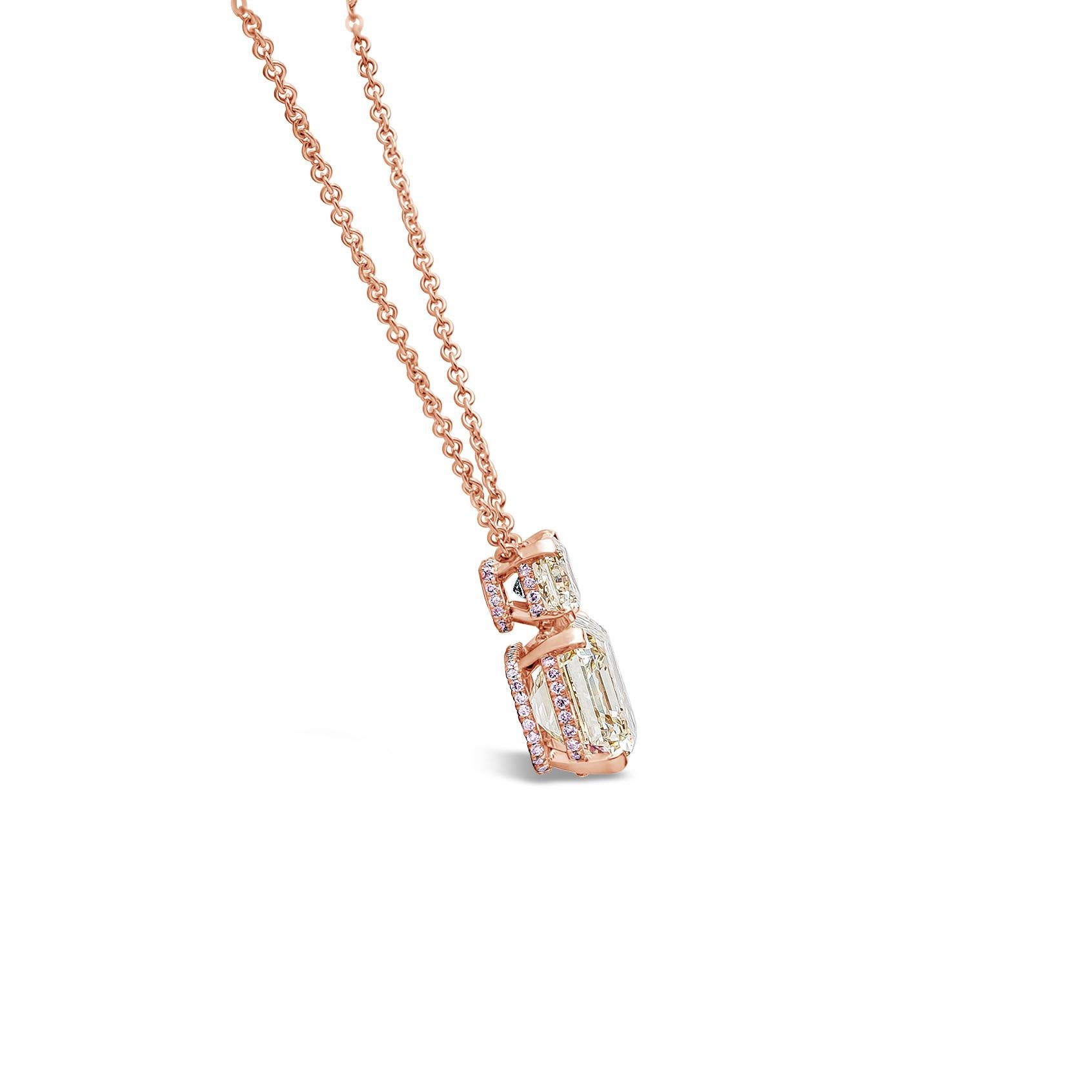 Roman Malakov GIA-zertifizierte 9,26 Karat Diamant-Anhänger-Halskette mit gemischtem Schliff  (Gemischter Schliff) im Angebot