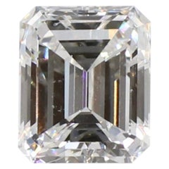 GIA Certified Emerald Cut 1.13 carat E VS1 Loose Diamond