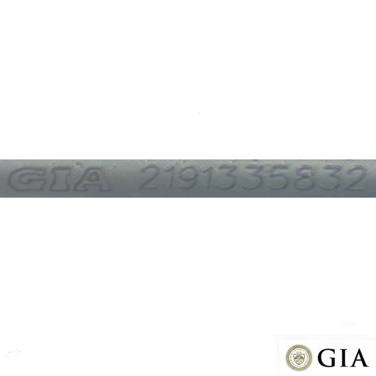 Bague en or blanc certifiée GIA avec diamant taille émeraude de 1,12 carat F/VVS2 Pour femmes en vente