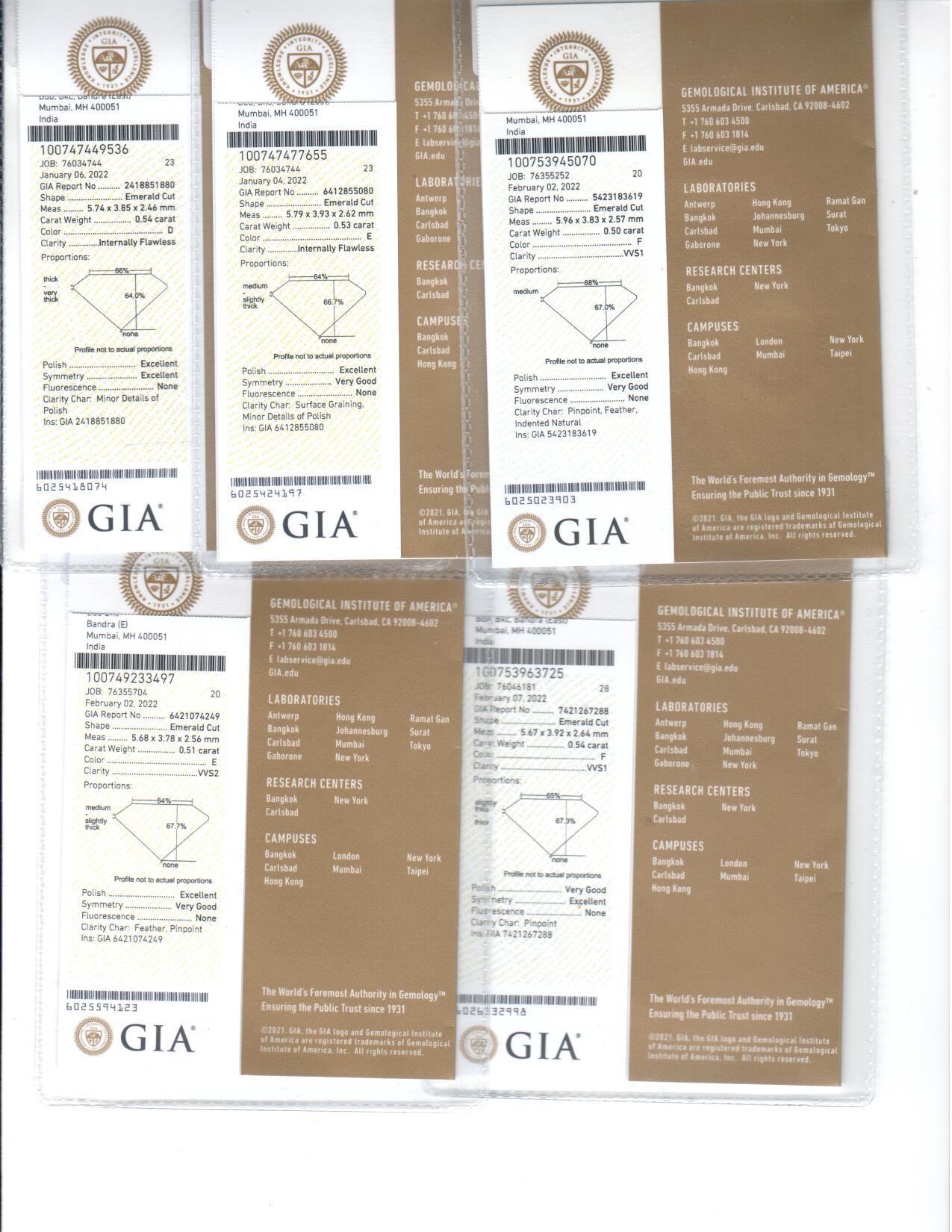 Bague d'éternité en platine avec diamant taille émeraude certifié GIA de 8,77 carats D-F IF-VS2  en vente 1