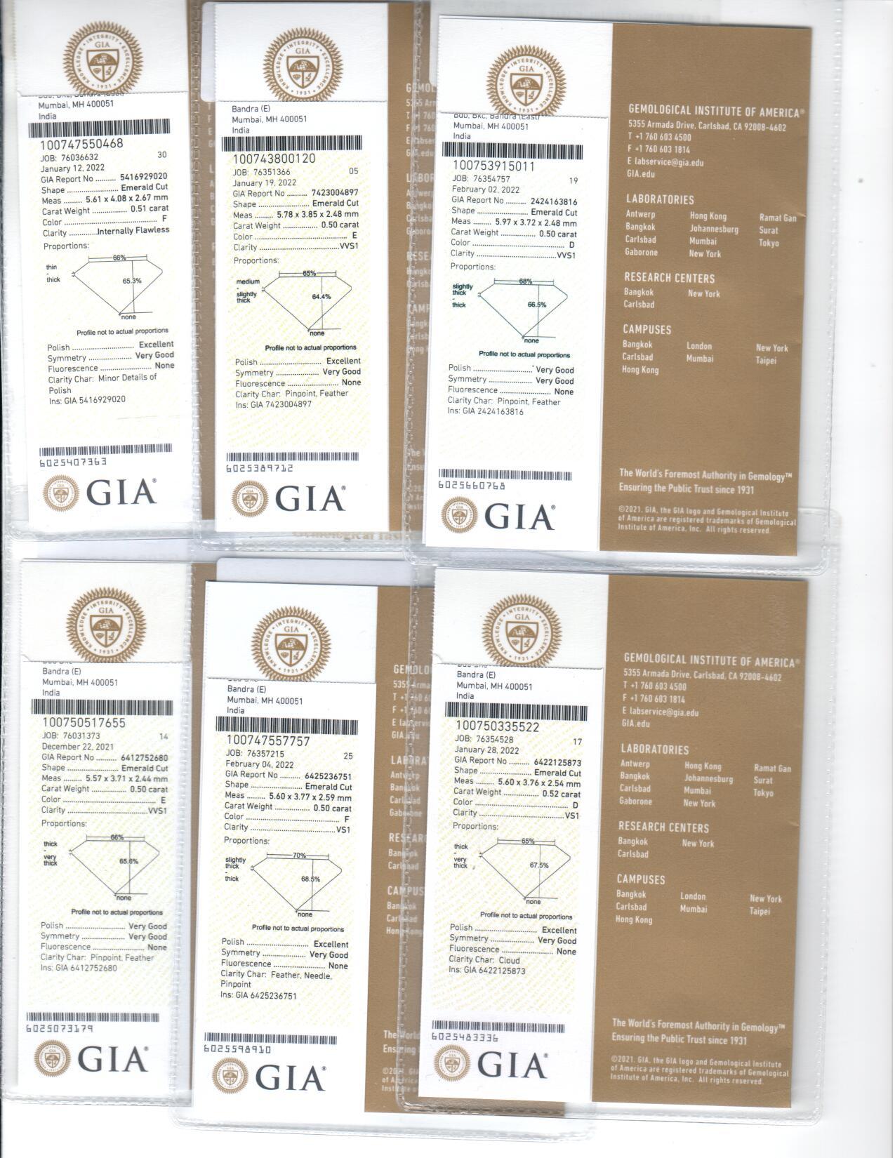 Bague d'éternité en platine avec diamant taille émeraude certifié GIA de 8,77 carats D-F IF-VS2  en vente 2