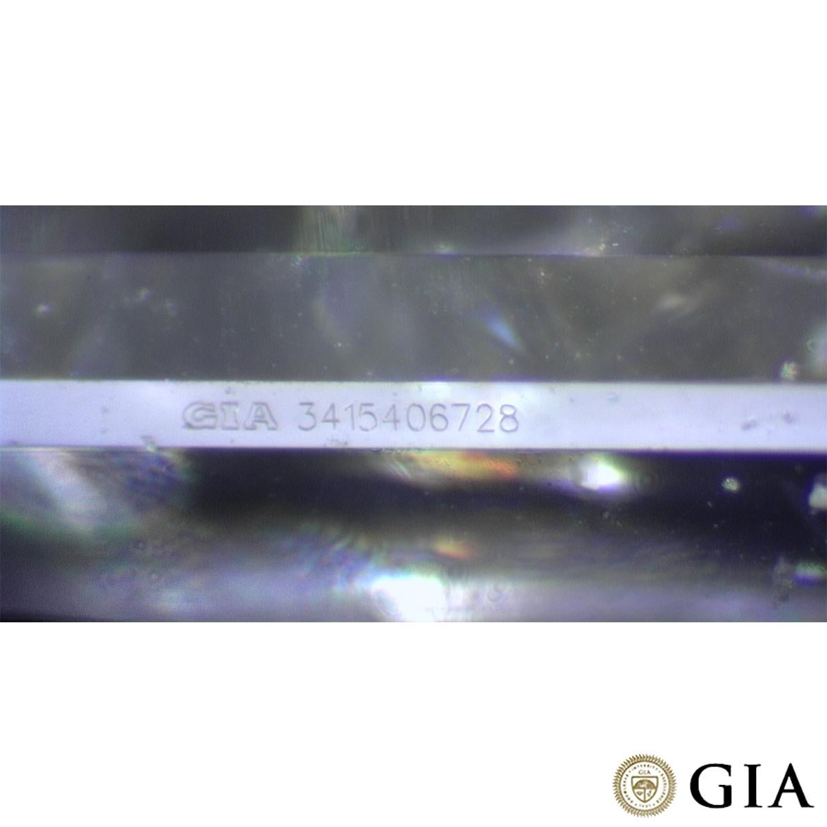 GIA-zertifizierter Smaragdschliff-Diamant-Anhänger 0,41 Karat E/SI1 im Angebot 1