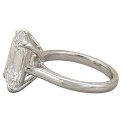 GIA Certified Emerald Cut Diamond Three-Stone Ring - 10.46 Carats Total