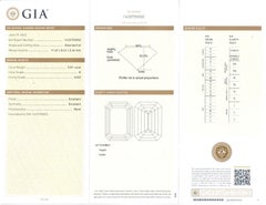 GIA Certified Emerald Cut Solitaire Diamond Engagement Ring 5.01 Carat VVS2