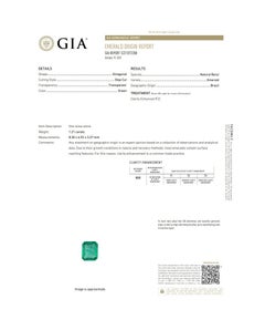 GIA CERTIFIED Emerald Rectangular Shape Vivid Green 1.21 Carats GIA-5221072288