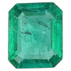 GIA CERTIFIED Emerald Rectangular Shape Vivid Green 1.21 Carats GIA-5221072288