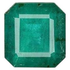 Émeraude certifiée GIA, taille carrée, vert vif, 2,87 carats, GIA-5211570703