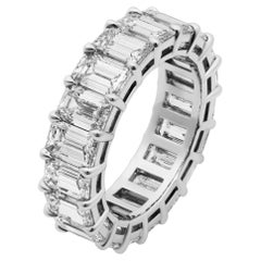 GIA-zertifizierter Eternity-Ring mit 0,40 Karat Diamanten im Smaragdschliff