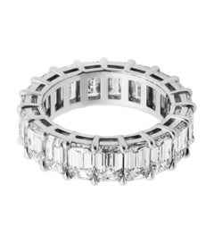 GIA Certified Eternity Band with Emerald Cut Diamonds (0.40 each)