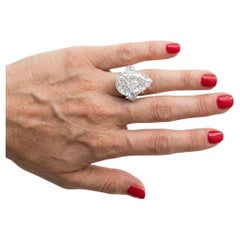 GIA Certified Exquisite 8 Carat Pear Brilliant Diamond Ring