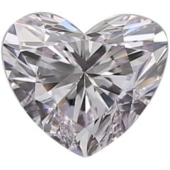 GIA Certified Faint Pink 0.50 Carat Heart-Cut Shape Diamond VS1 Clarity