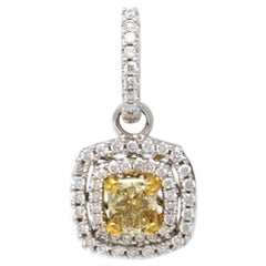 GIA Certified Fancy Brownish Yellow Halo Earrings 5.19ctw