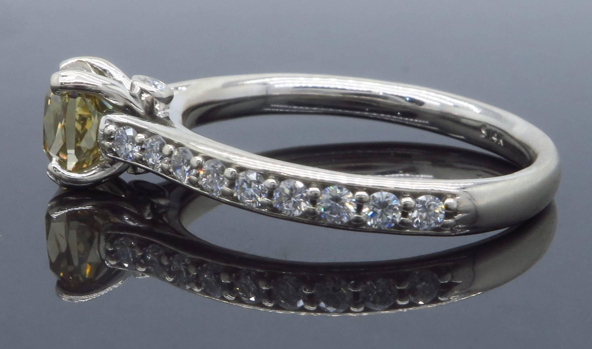Cushion Cut GIA Certified Fancy Chocolate Diamond Engagement Ring