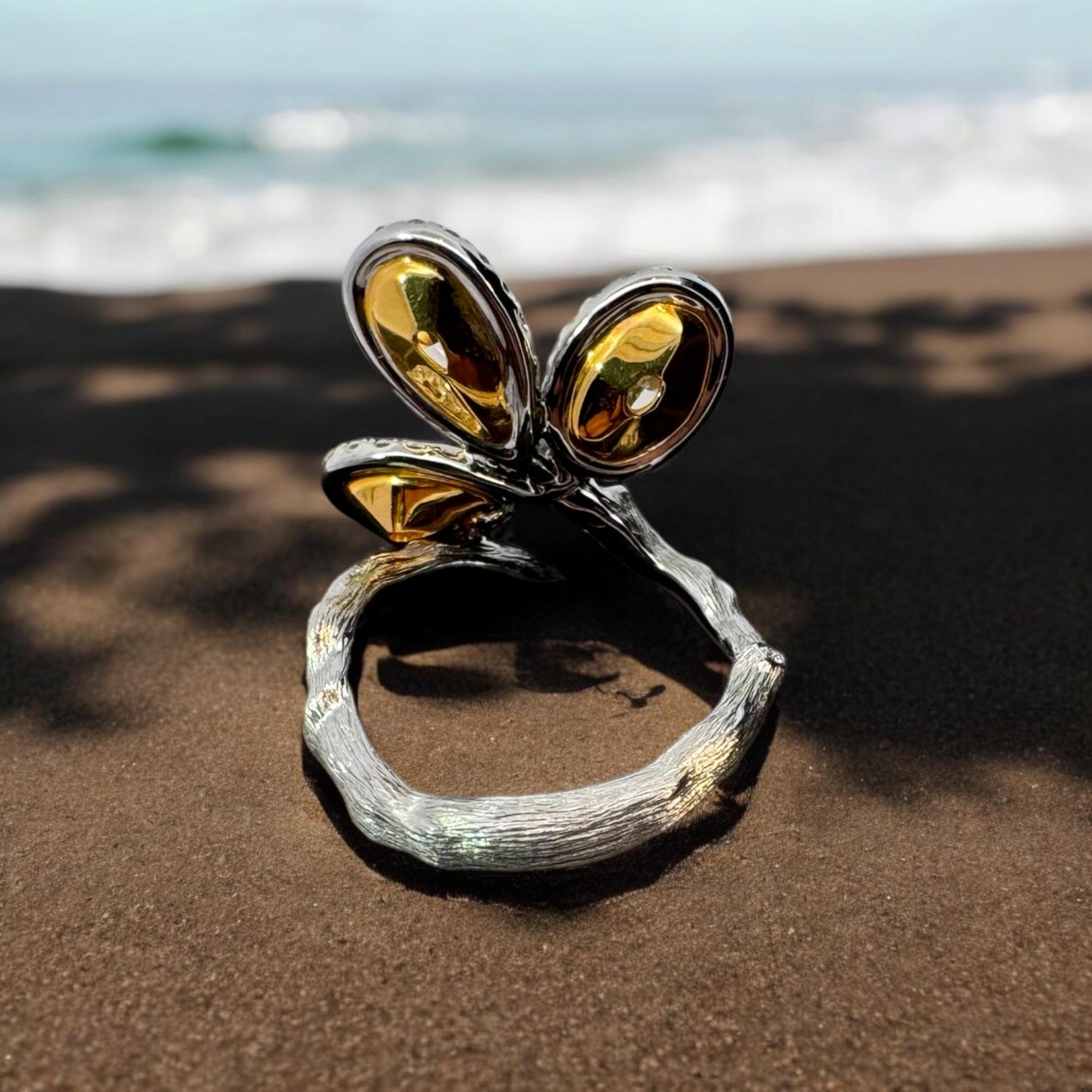 GIA Certified Fancy Coloured Diamond Dress Ring For Sale 5