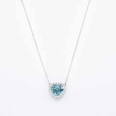 Diamante en forma de corazón azul intenso certificado por GIA