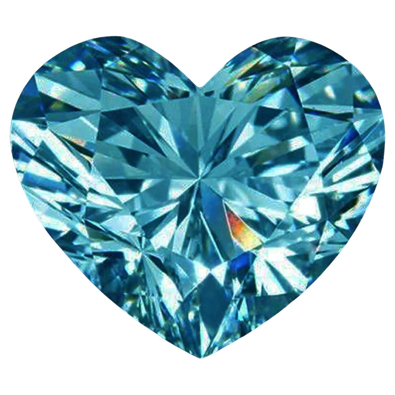 Highly Important Flawless GIA Certified Fancy Intense Blue Diamond For