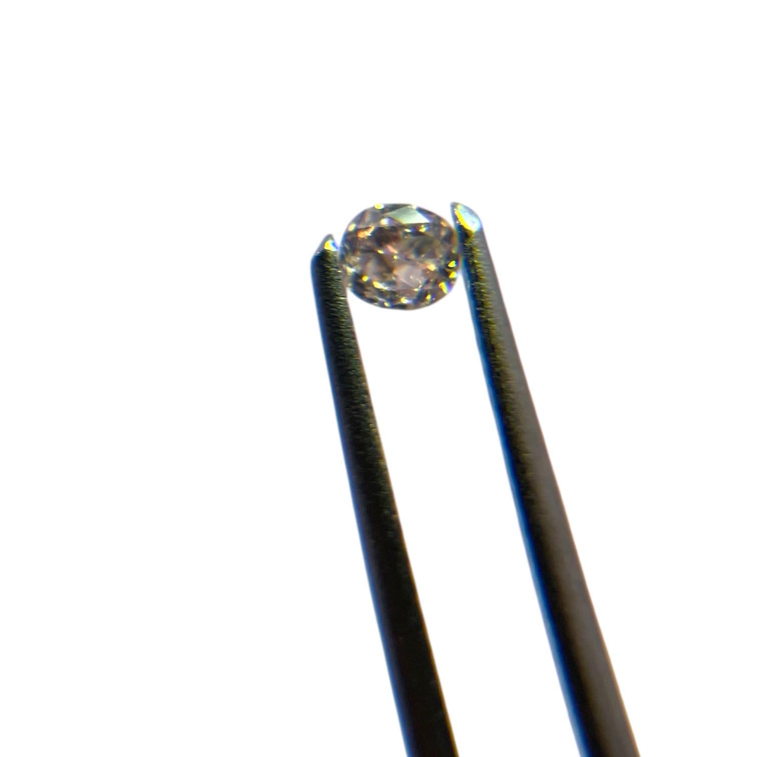 Cushion Cut GIA Certified Fancy Light Pink 0.15ct Cushion Natural Diamond For Sale