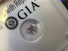 GIA certified fancy light pink heart diamond loose 1.03ct