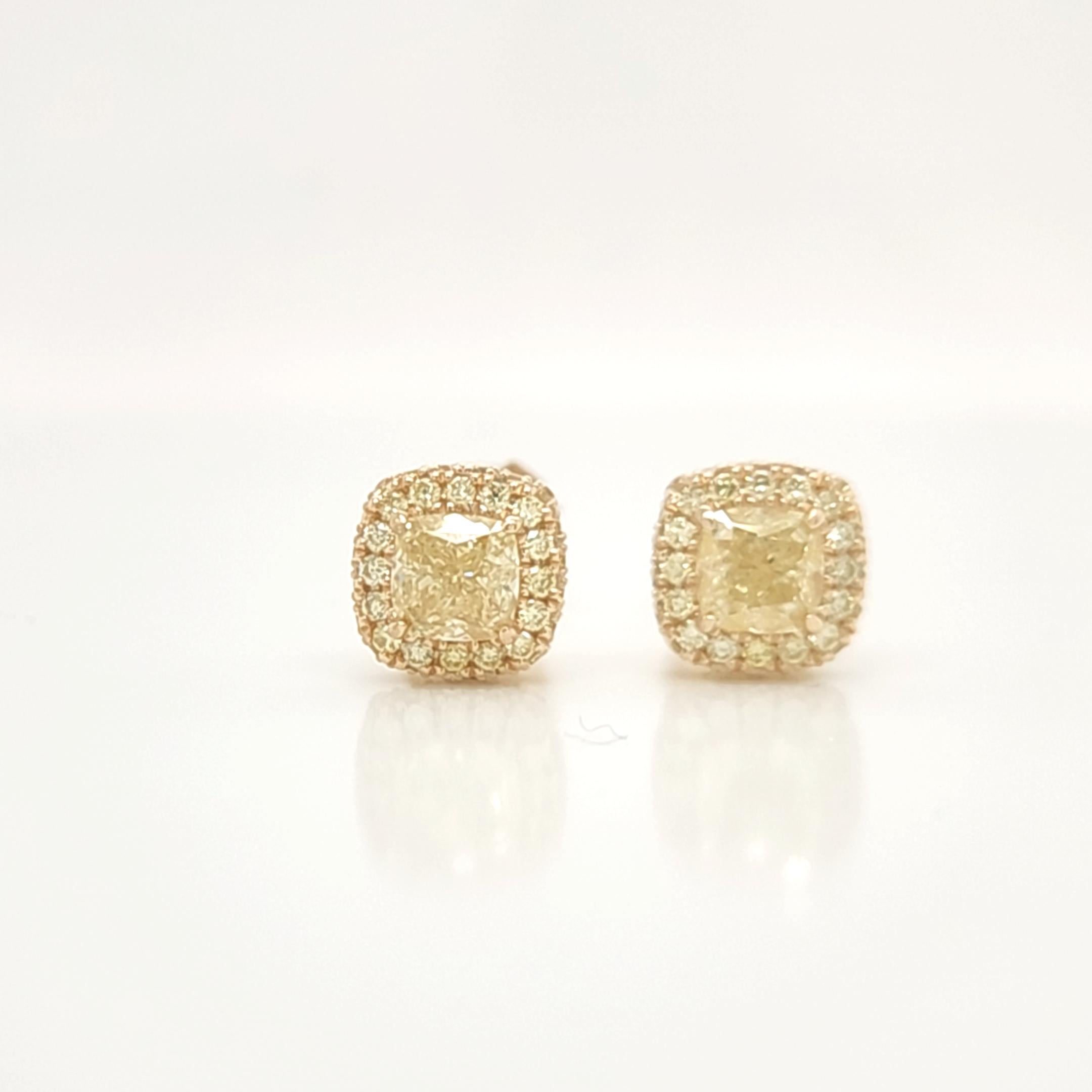 tiffany yellow diamond earrings