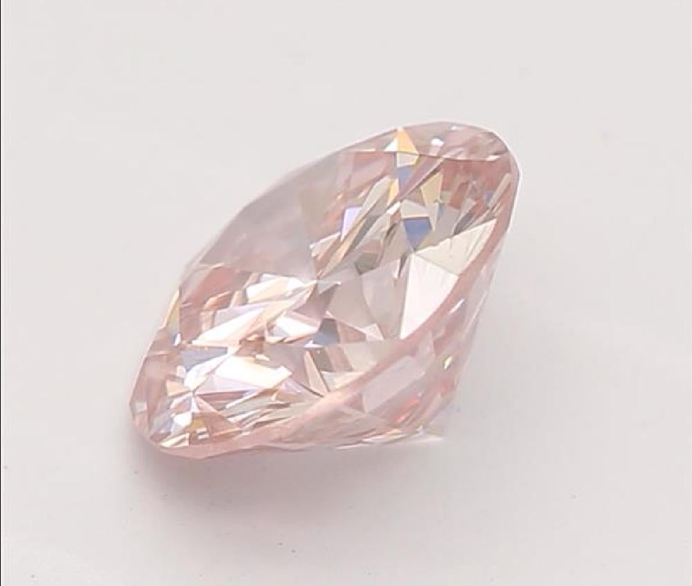 Diamante Certificado GIA Rosa Fantasía Claridad SI2 Corte redondo en venta