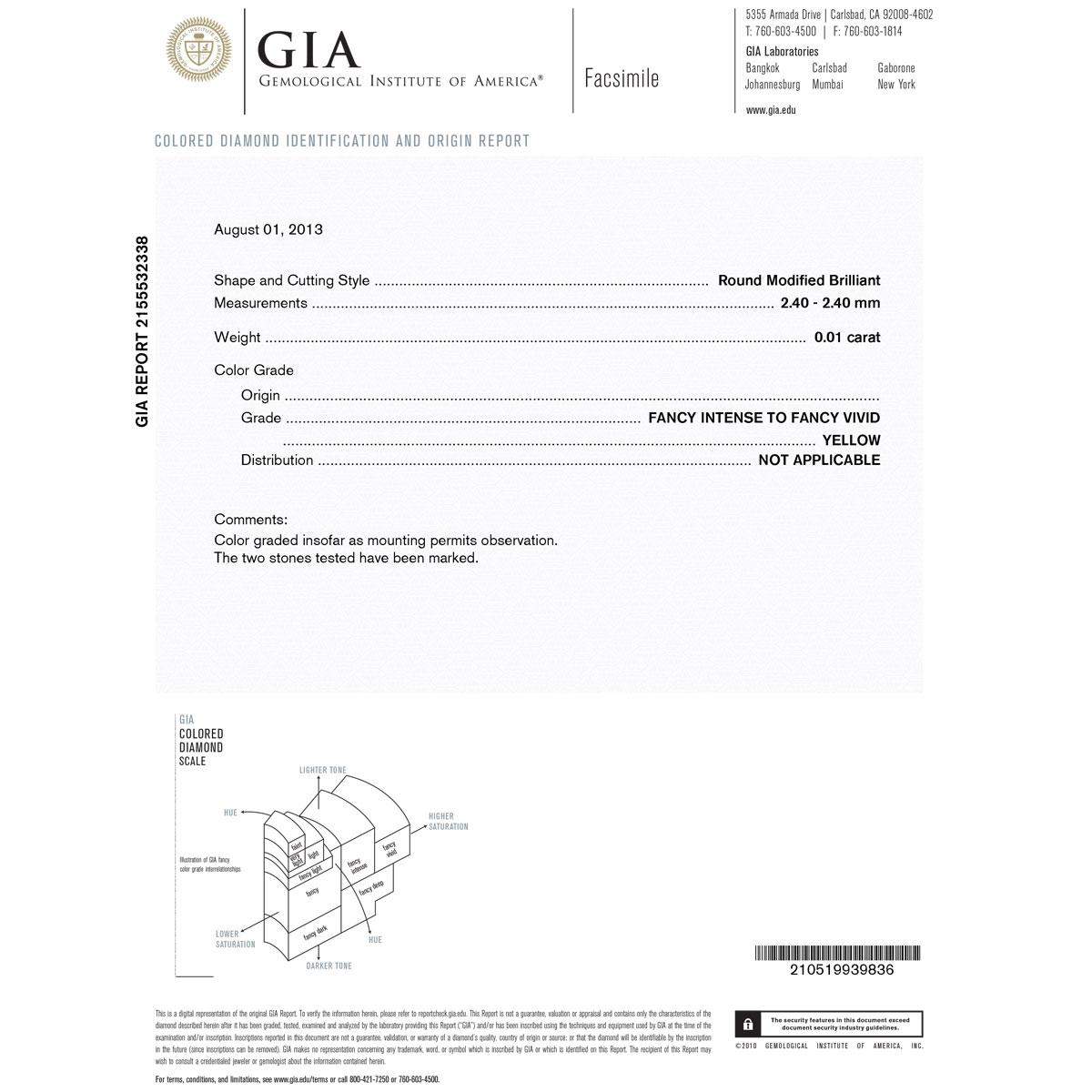 GIA Certified Fancy Vivid Yellow Diamond Drop Earrings In Excellent Condition In Boca Raton, FL