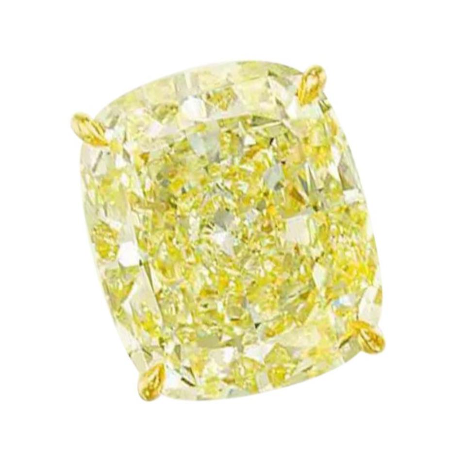 Modern GIA Certified Fancy Yellow 4 Carat Cushion Cut Diamond Studs For Sale