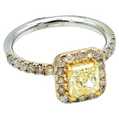 GIA-zertifizierter gelber Fancy-Diamant 1.14 Karat