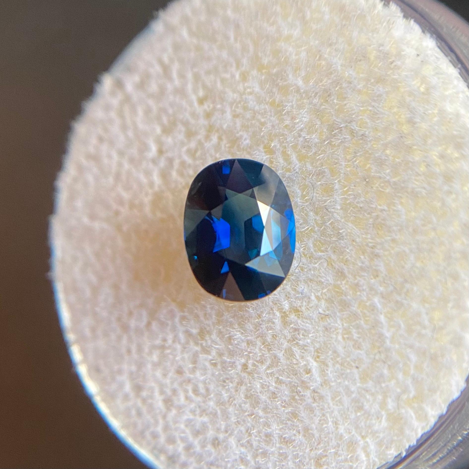 deep blue sapphire