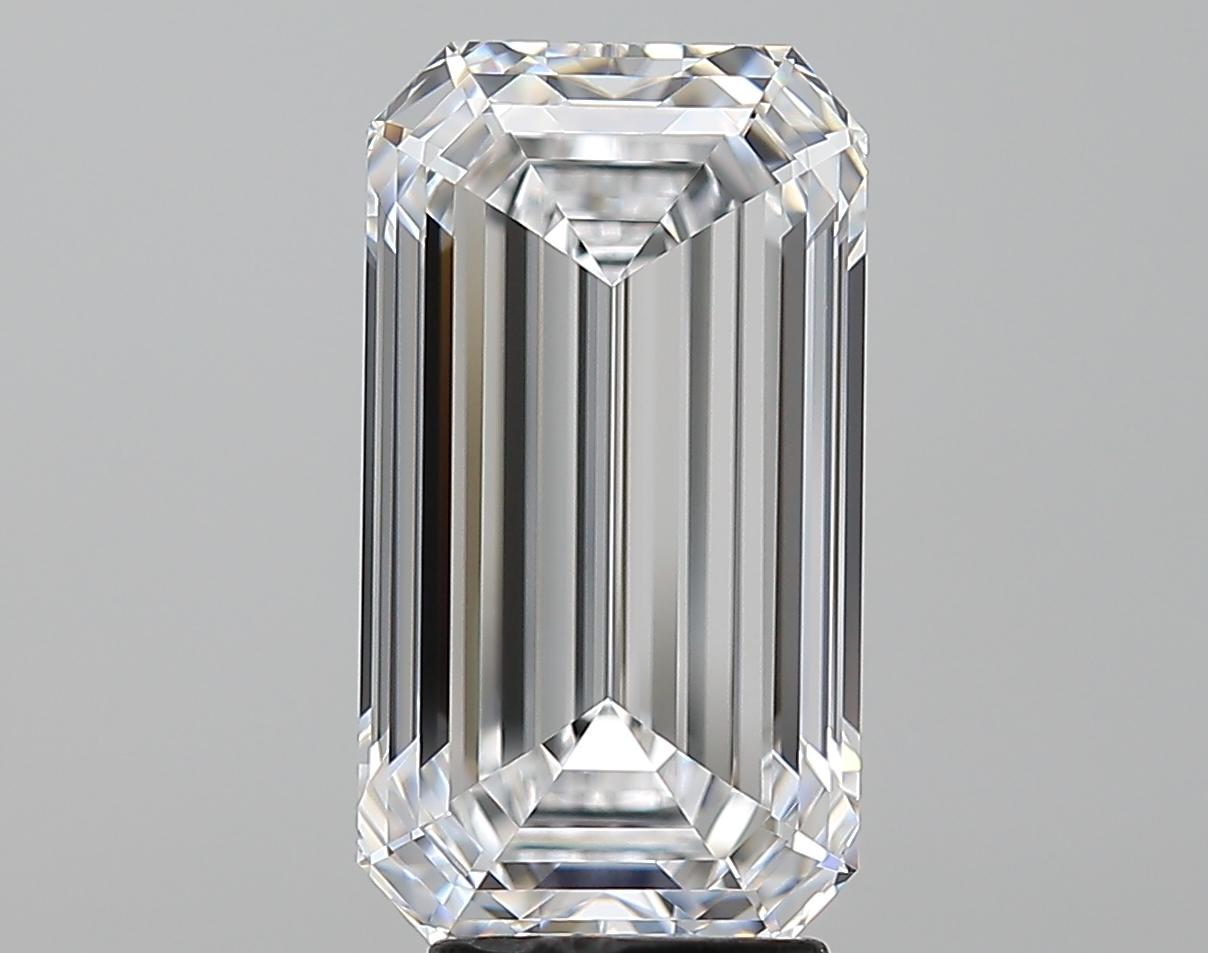 Contemporary GIA Certified Flawless D Color 5.05 Carat Emerald Cut Diamond For Sale