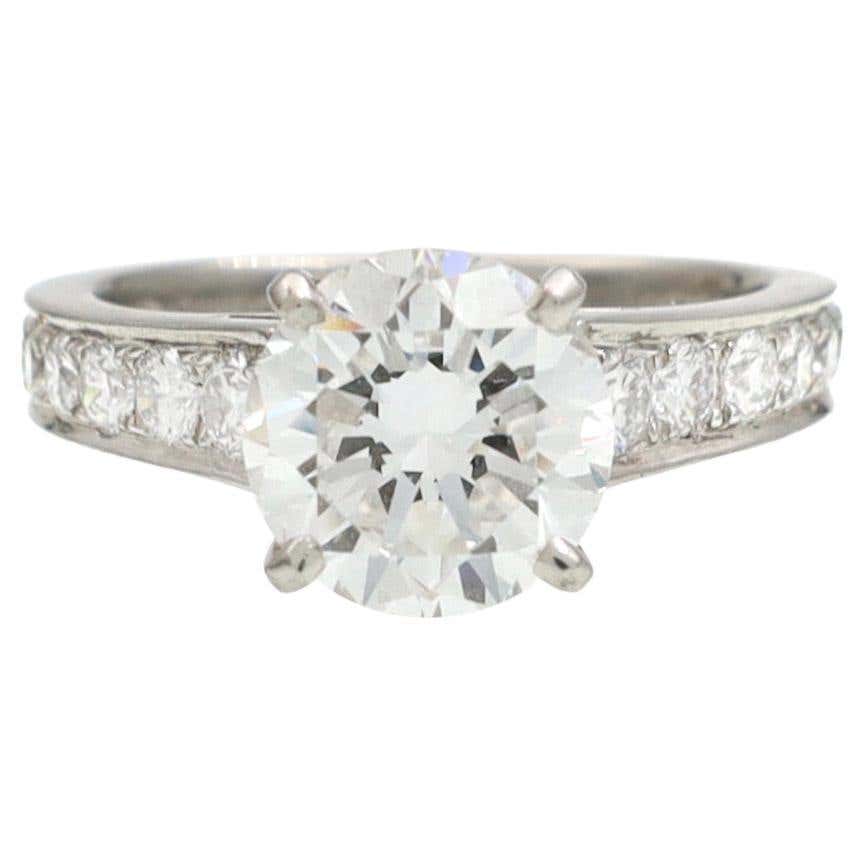 Flawless GIA Certified 13 Carat Round Brilliant Cut Diamond Ring For ...
