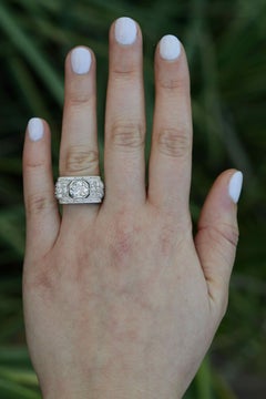 On Hold - French Art Deco GIA Old Mine Cut Diamond Engagement Ring