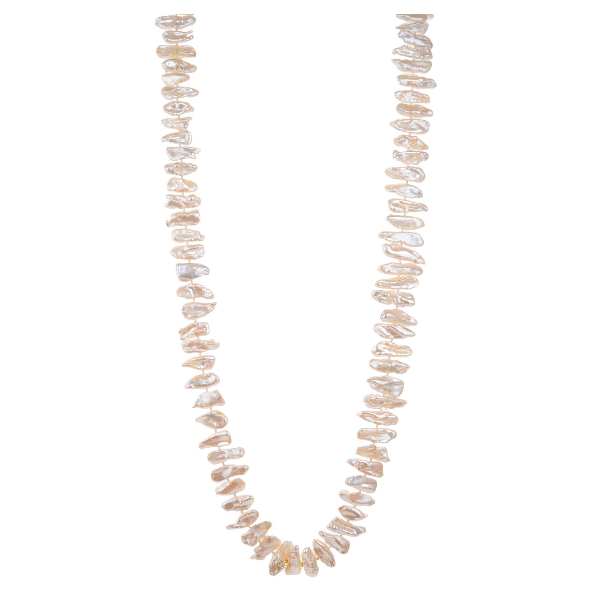 GIA Certified Freshwater Baroque Pearl Necklace