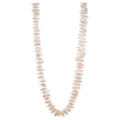 GIA Certified Freshwater Baroque Pearl Necklace 